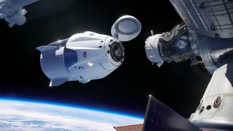 Crew Dragon стыковка SpaceX