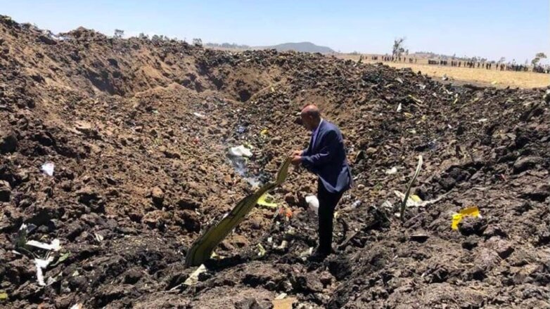 Трое россиян погибли при крушении Boeing 737 в Эфиопии