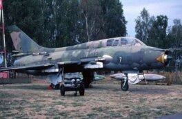 Появилось видео с гибелью советского МиГ-21 в небе над Ливией