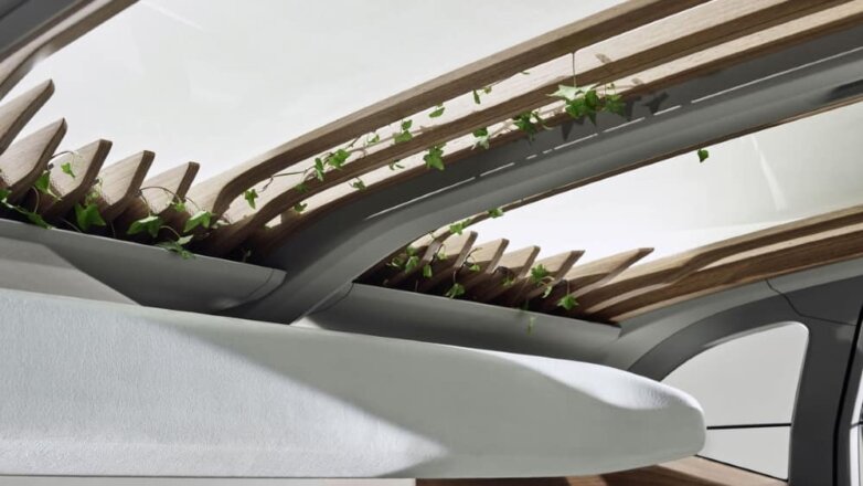Audi представил экологичный автомобиль AI:ME с клумбой на крыше