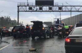 Массовая автоавария произошла в Подмосковье