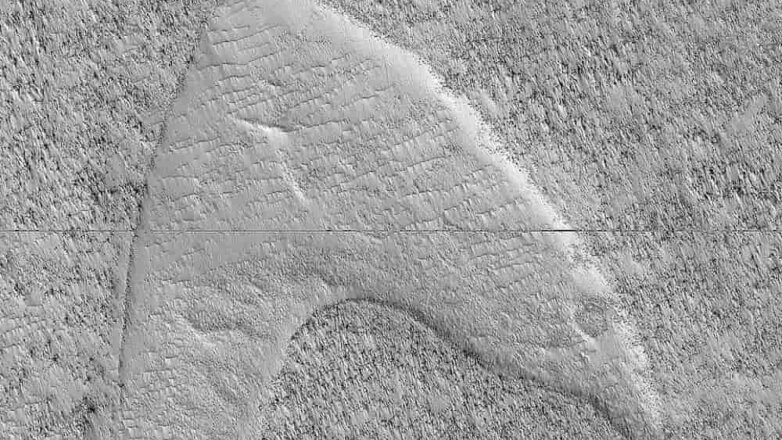 На поверхности Марса обнаружили эмблему «Звездного флота» из сериала Star Trek