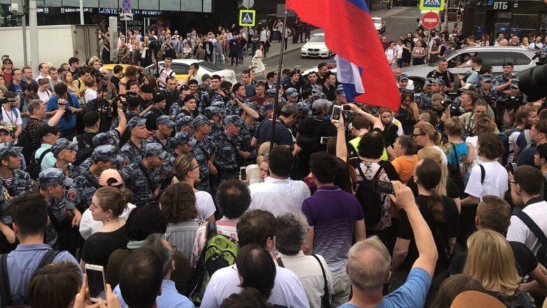 В Москве состоялся несанкционированный марш в поддержку Ивана Голунова
