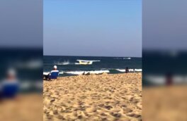 Аварийную посадку самолета в США сняли на видео