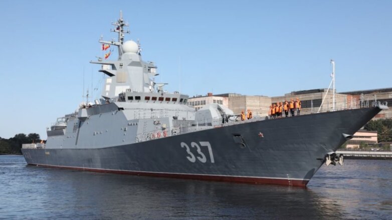 Новейший корвет российского производства проходит испытания в Балтийском море