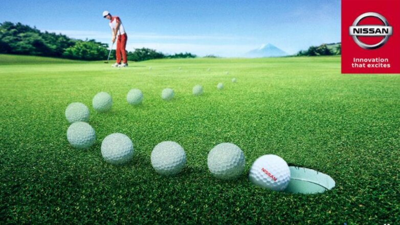 Nissan представил инновационный мяч для гольфа