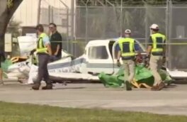 Увернувшийся от самолёта американец попал на видео