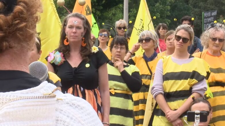 Люди-пчёлы парализовали движение в городах Австралии
