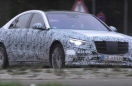 Появилось шпионское видео с новым Mercedes-Benz S-Class
