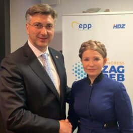 Тимошенко появилась на публике с оппозиционной косой