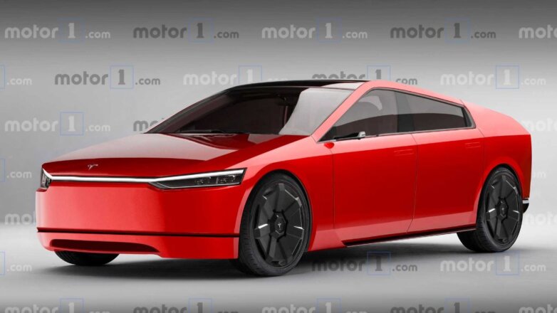 На Tesla Model S примерили дизайн Cybertruck