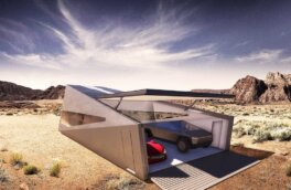 В сети показали дизайнерский гараж для Tesla Cybertruck