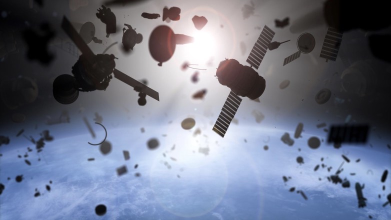 Российский спутник столкнулся на орбите с метеоритом