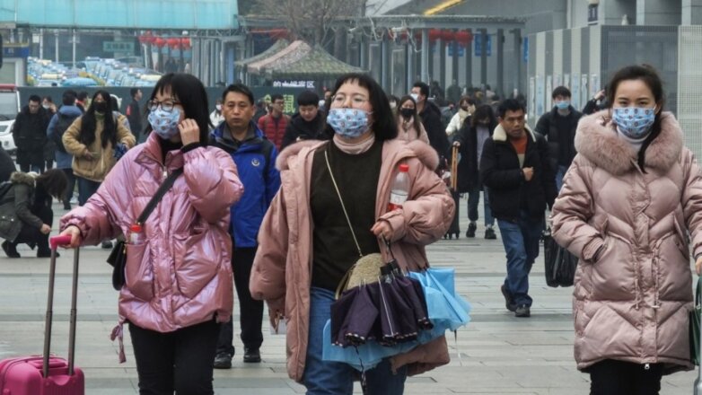 Китай коронавирус эпидемия улица два