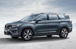 Geely показала снимок нового семиместного кроссовера HaoYue