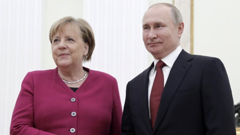 Путин и Меркель
