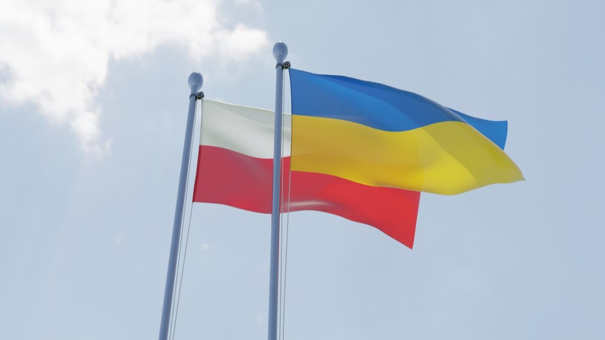 Флаги Польша Украина