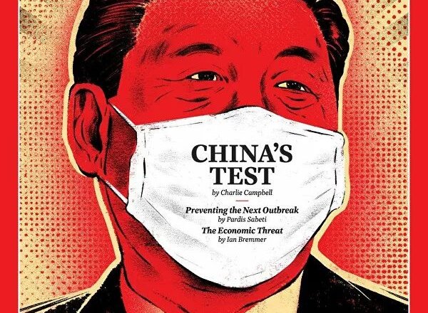 Си Цзиньпин появился на обложке журнала Time в медицинской маске