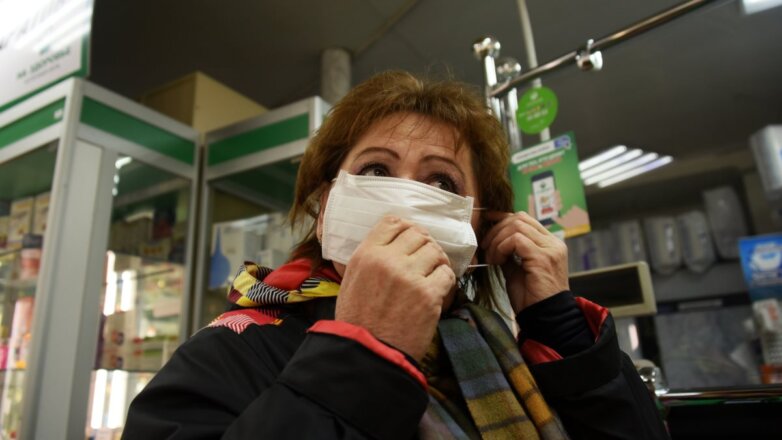 Россия медицинская маска аптека коронавирус один