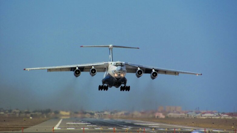 В Сербии приземлился первый российский Ил-76 с гуманитарной помощью