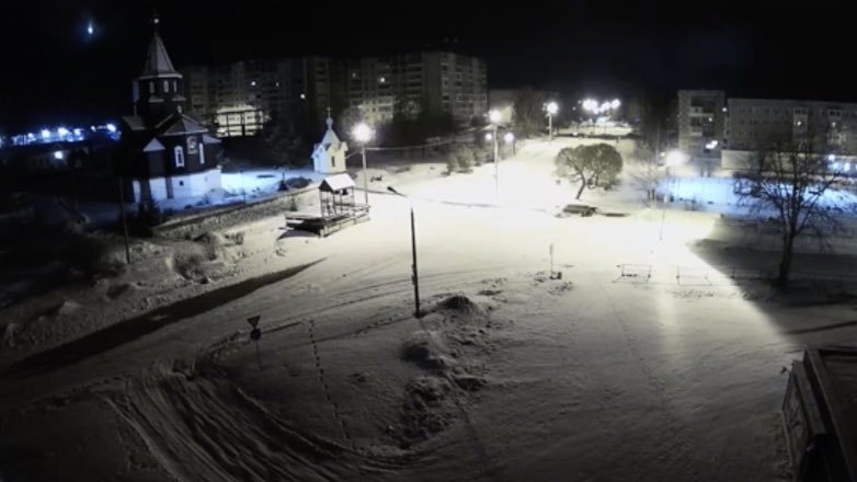 Падение метеорита в Карелии зафиксировали на видео