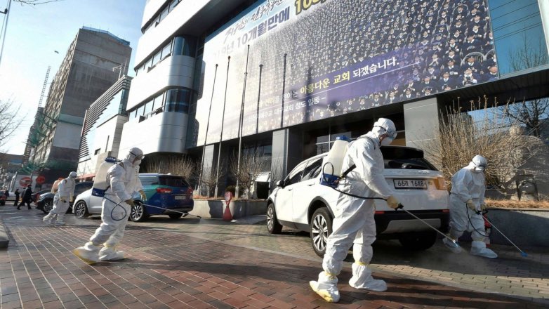 В Южной Корее в два раза выросло число зараженных коронавирусом