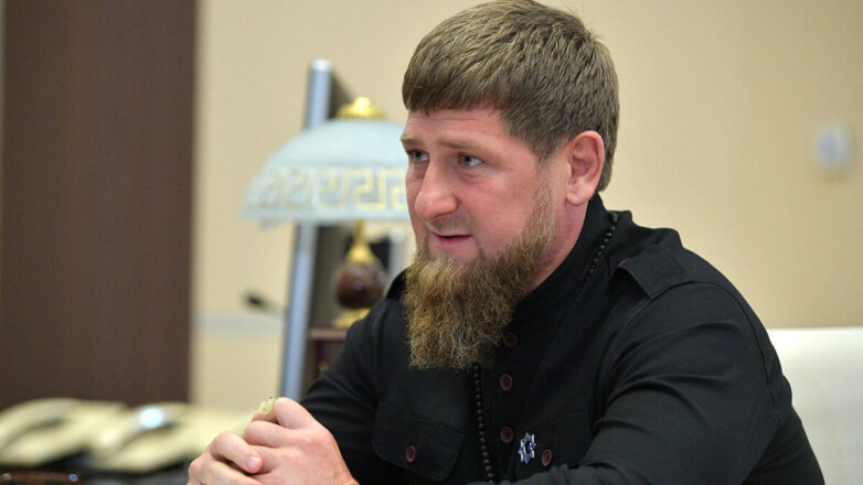 Глава Чеченской Республики Рамзан Кадыров в чёрном