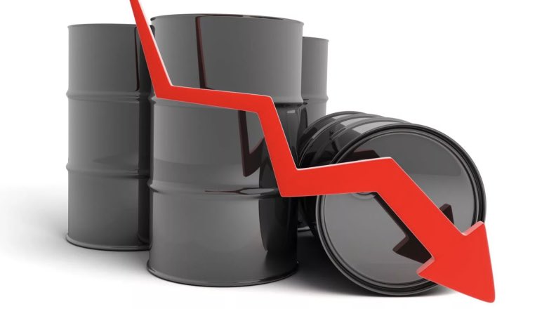 Цена нефти Brent упала ниже $19