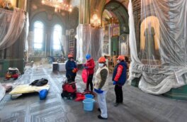 В главном храме Вооруженных сил демонтировали мозаику с портретом Путина