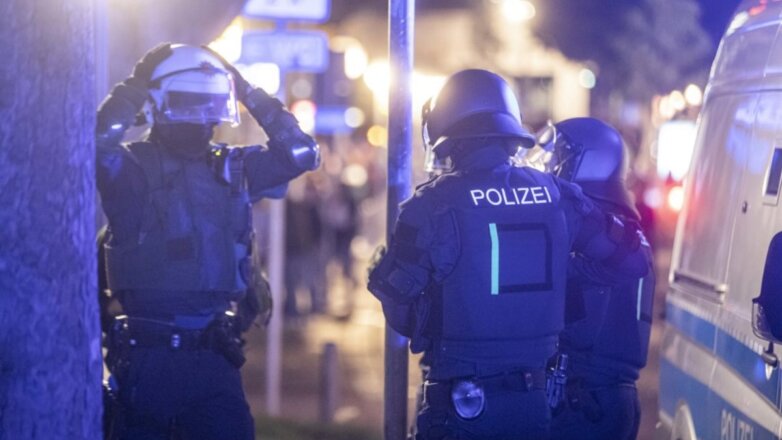 Германия полиция протесты беспорядки