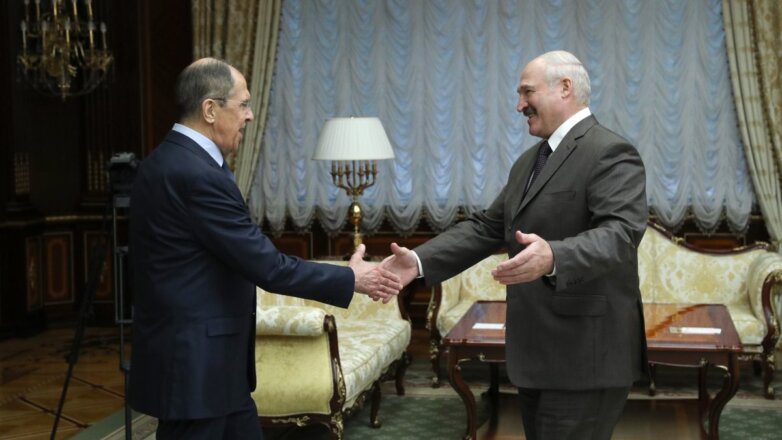 Сергей Лавров и Александр Лукашенко встреча