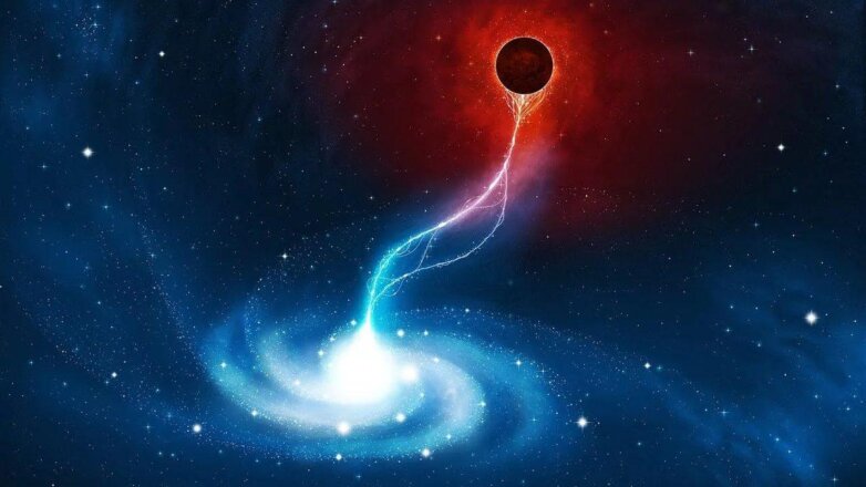 Ученые обнаружили движущуюся сверхмассивную черную дыру