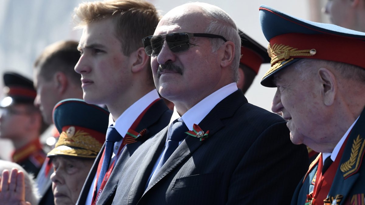 Лукашенко на параде Победы в Москве