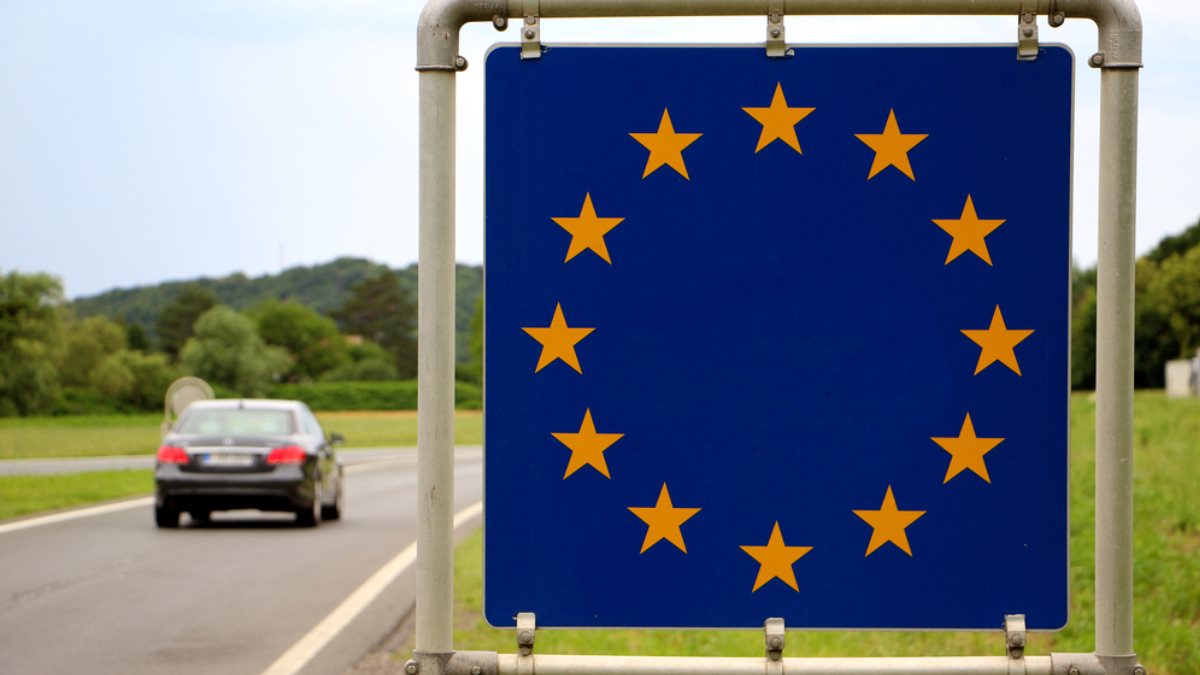 ЕС Евросоюз Европа флаг граница