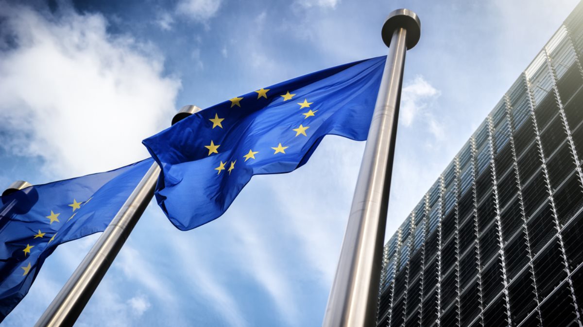 Евросоюз ЕС Европа флаги синий