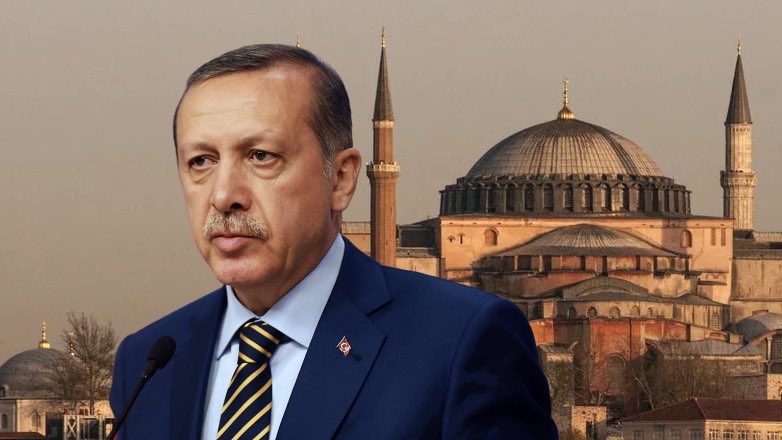 Эрдоган заявил, что мнение других стран не изменит решение по Айя-Софии