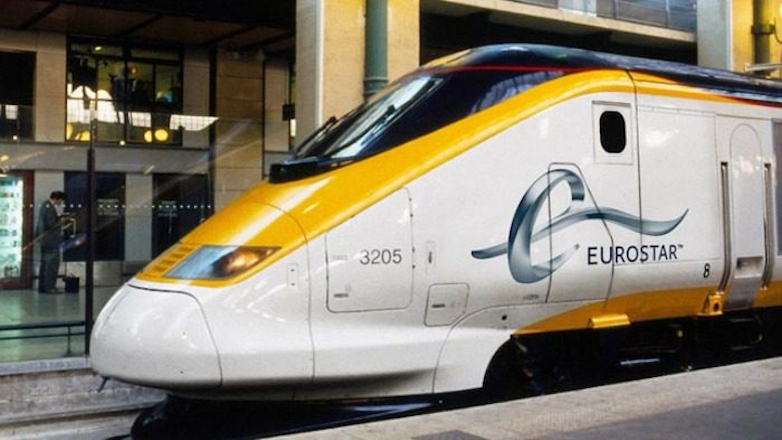 383634 Скоростной поезд Eurostar Train. Франция