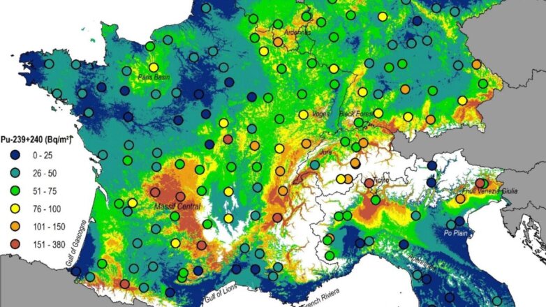 Составлена карта загрязнения почвы после ядерных испытаний в Европе