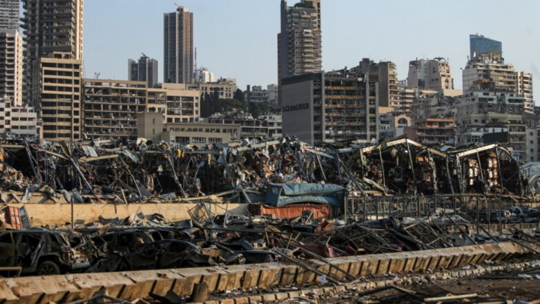 Масштаб разрушений в Бейруте можно оценить на видео с дрона