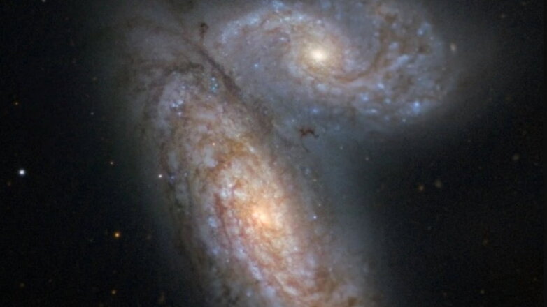 космос Галактика сиамских близнецов будет называться NGC 4567 и NGC 4568