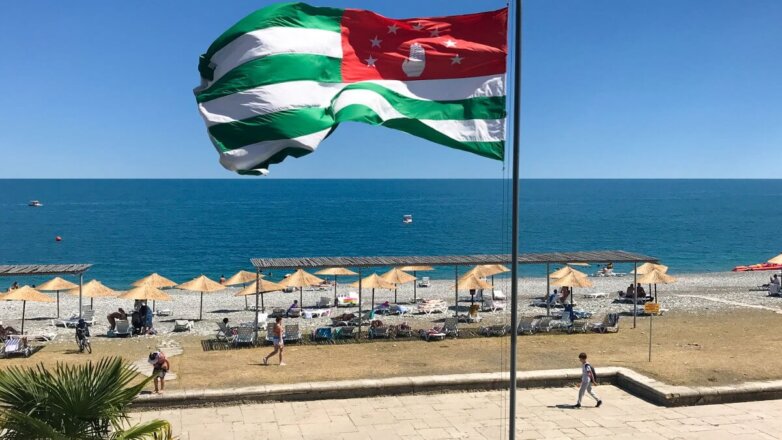 Абхазия туризм флаг пляж