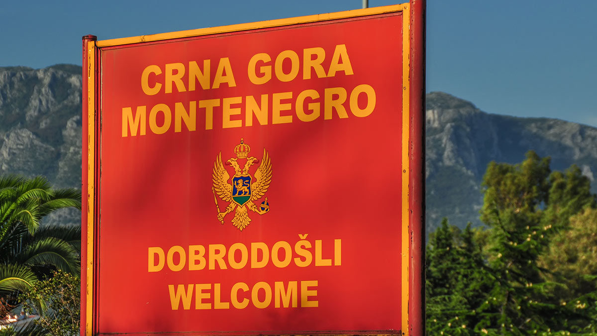 Черногория граница туризм приветствие