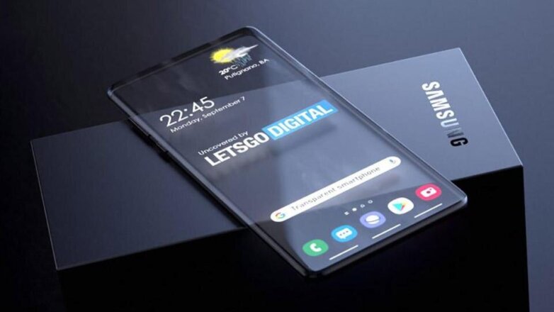 Samsung разработала «прозрачный» смартфон
