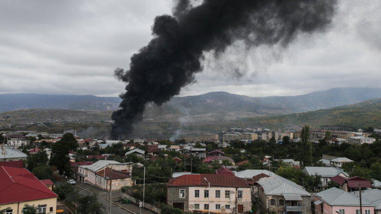 Нагорный Карабах обстрел взрыв два