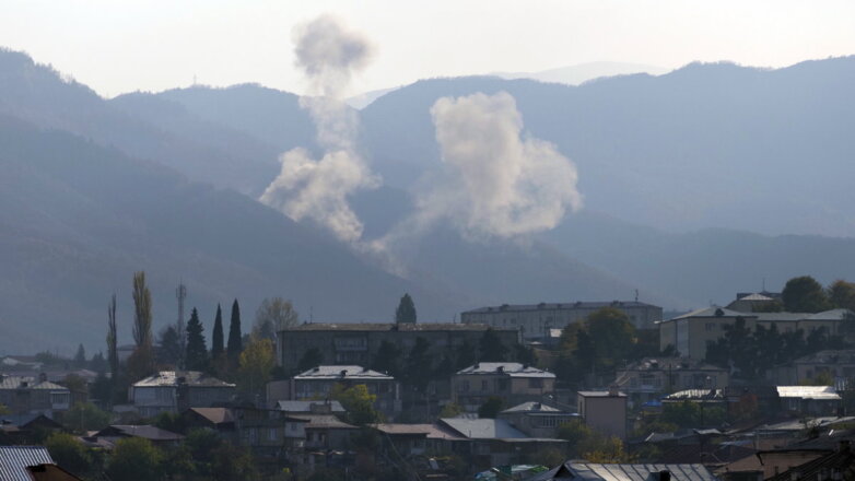 Нагорный Карабах обстрел взрыв один