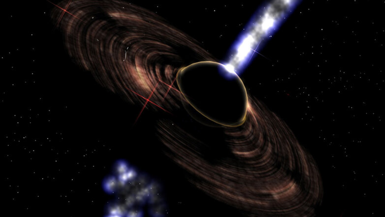 В одной из галактик обнаружена необычная черная дыра