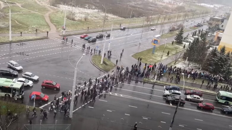 Массовыми задержаниями завершилась акция протеста в Минске