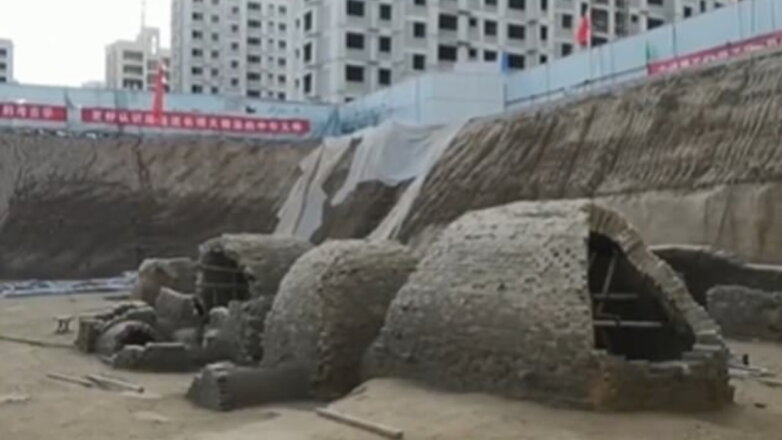 В китайском городе строители сделали необычную находку: видео