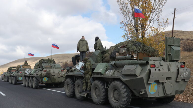 Нагорный Карабах российские миротворцы БТР
