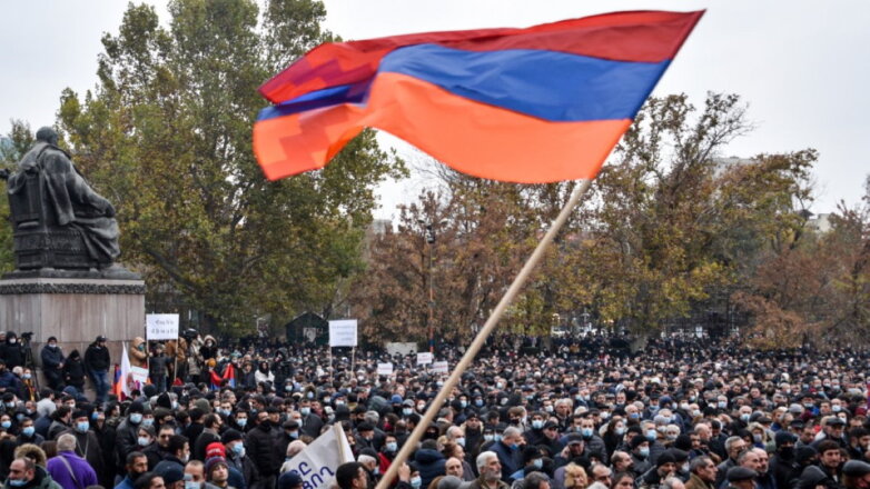 Армения Нагорный Карабах протесты митинг четыре